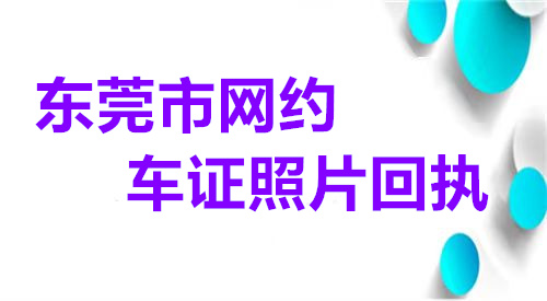 东莞市网约车证照片回执