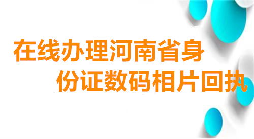 在线办理湖南省身份证数码相片回执