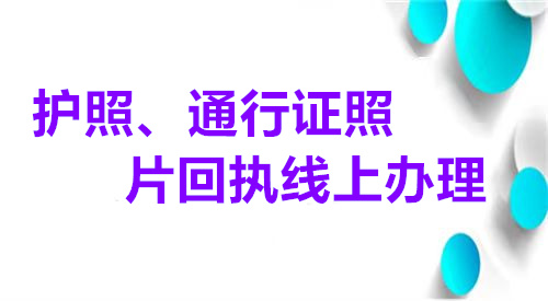 护照、通行证照片回执线上办理