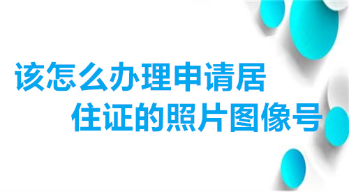 该怎么办理申请居住证的照片图像号