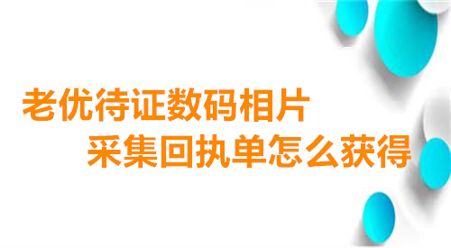 敬老优待证数码相片采集回执单怎么获得